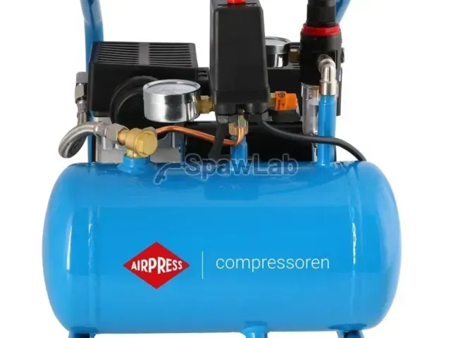 Airpress Small oil-free compressor twin-piston L 6-95 8 bar 0.71 HP/0.52 kW 48 l/min 5 l silent