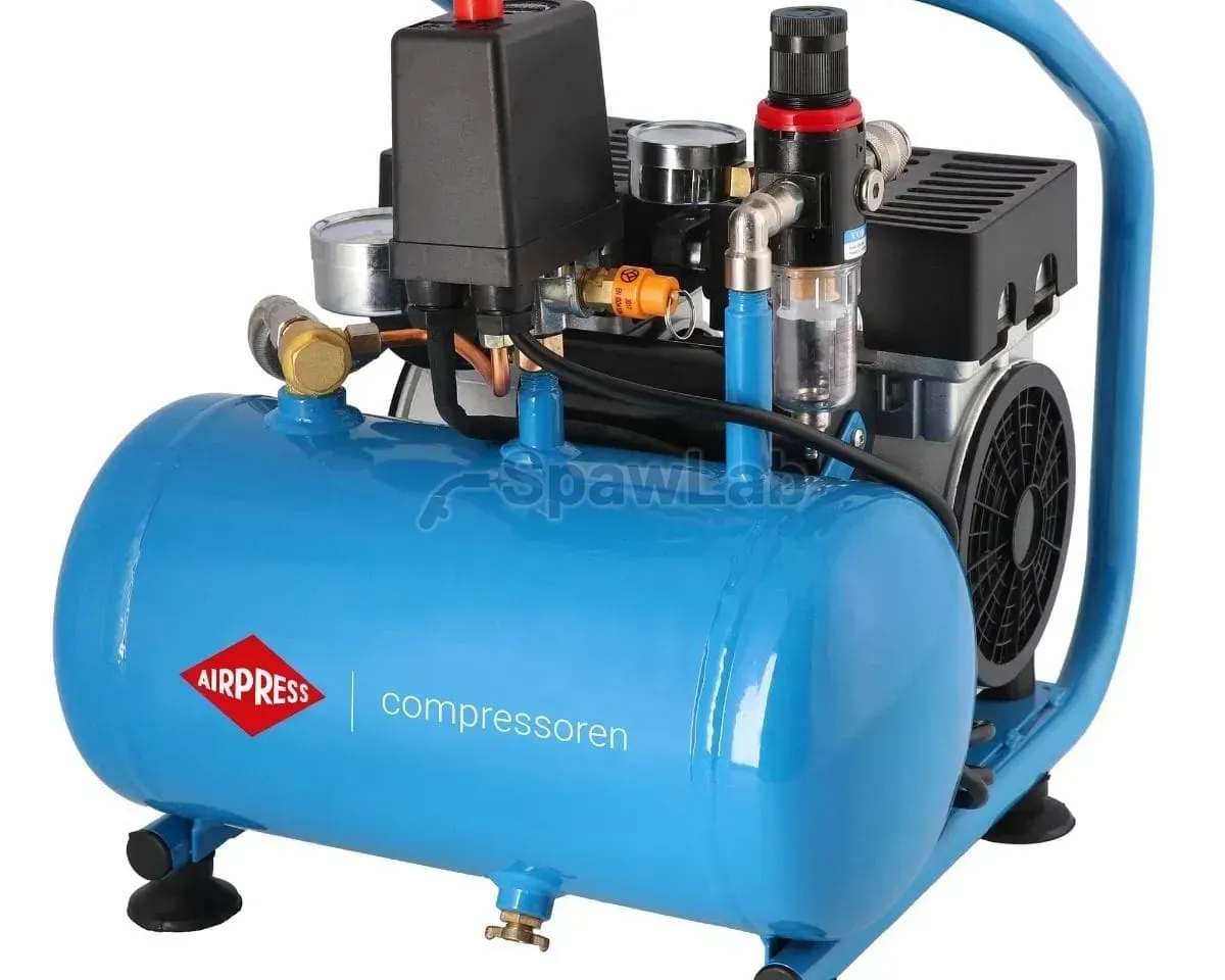 Airpress Small oil-free compressor twin-piston L 6-95 8 bar 0.71 HP/0.52 kW 48 l/min 5 l silent, photo 2