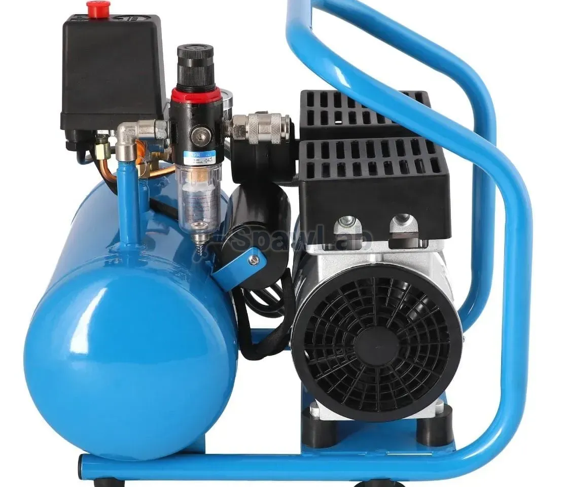 Airpress Small oil-free compressor twin-piston L 6-95 8 bar 0.71 HP/0.52 kW 48 l/min 5 l silent, photo 3