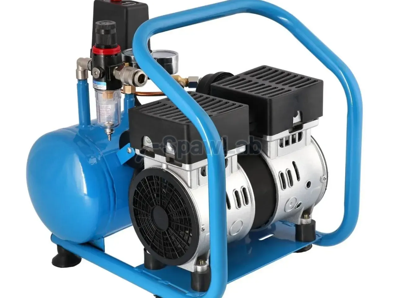 Airpress Small oil-free compressor twin-piston L 6-95 8 bar 0.71 HP/0.52 kW 48 l/min 5 l silent, photo 4