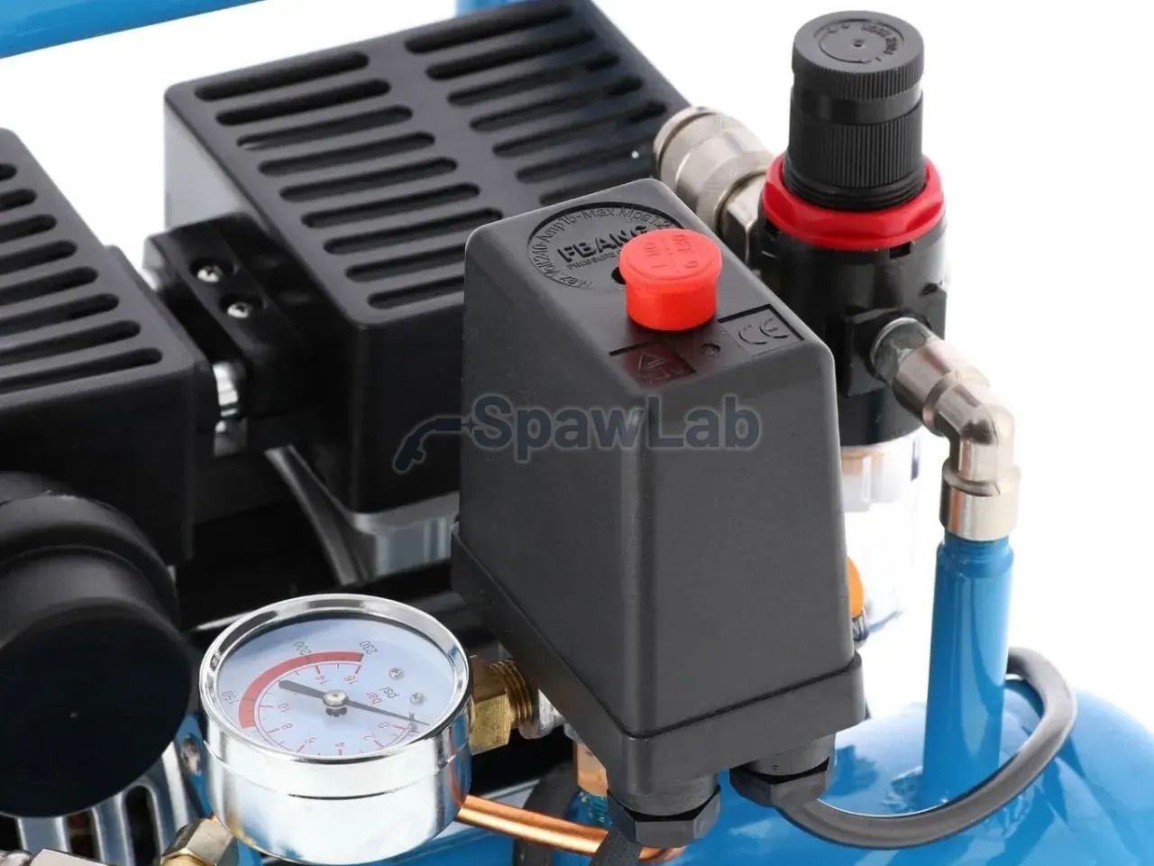 Airpress Small oil-free compressor twin-piston L 6-95 8 bar 0.71 HP/0.52 kW 48 l/min 5 l silent, photo 8