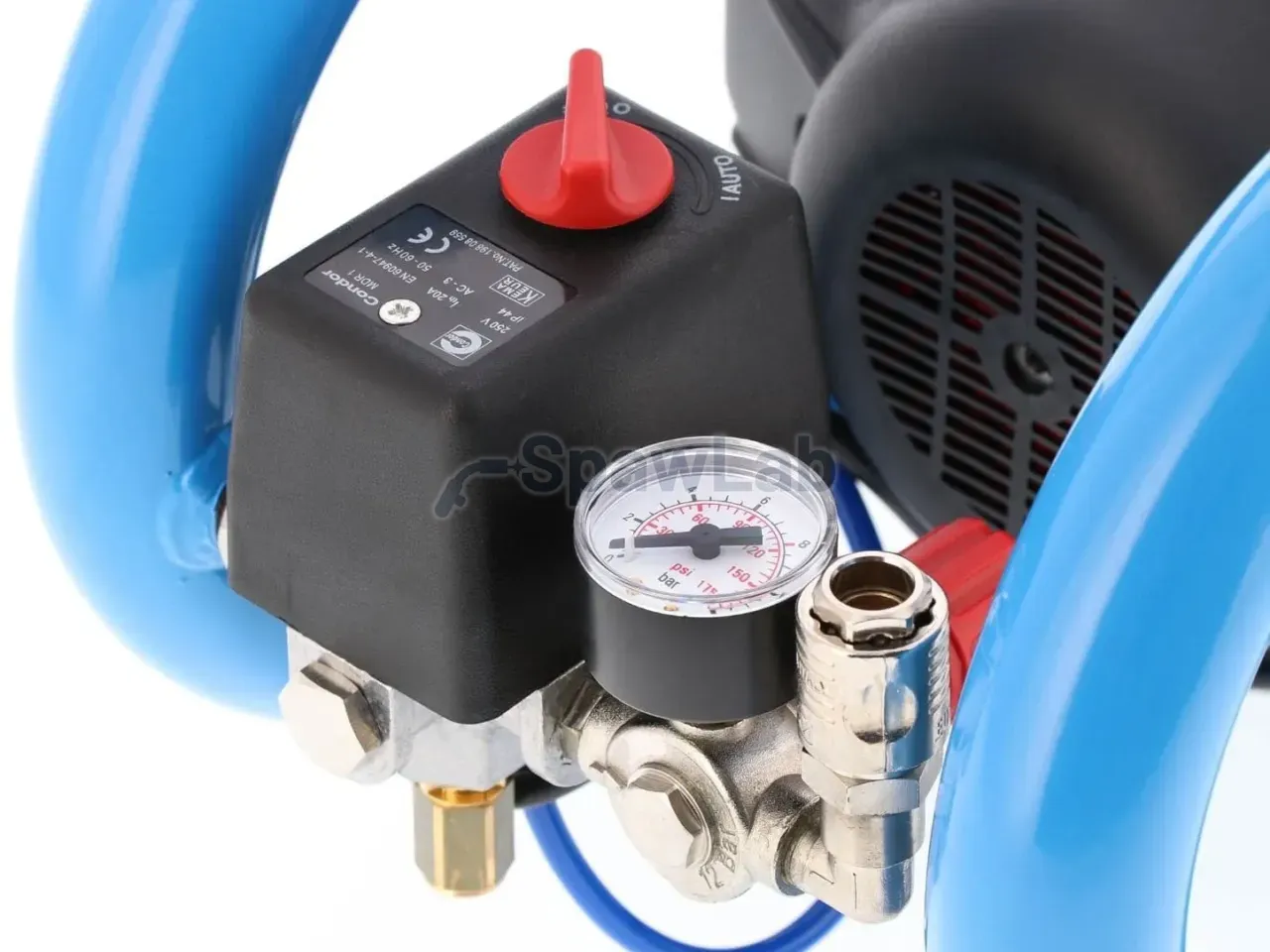 Airpress Small oil-free compressor twin-piston LMO 3-210 10 bar 0.7 HP/0.5 kW 125 l/min 3 l silent, photo 10
