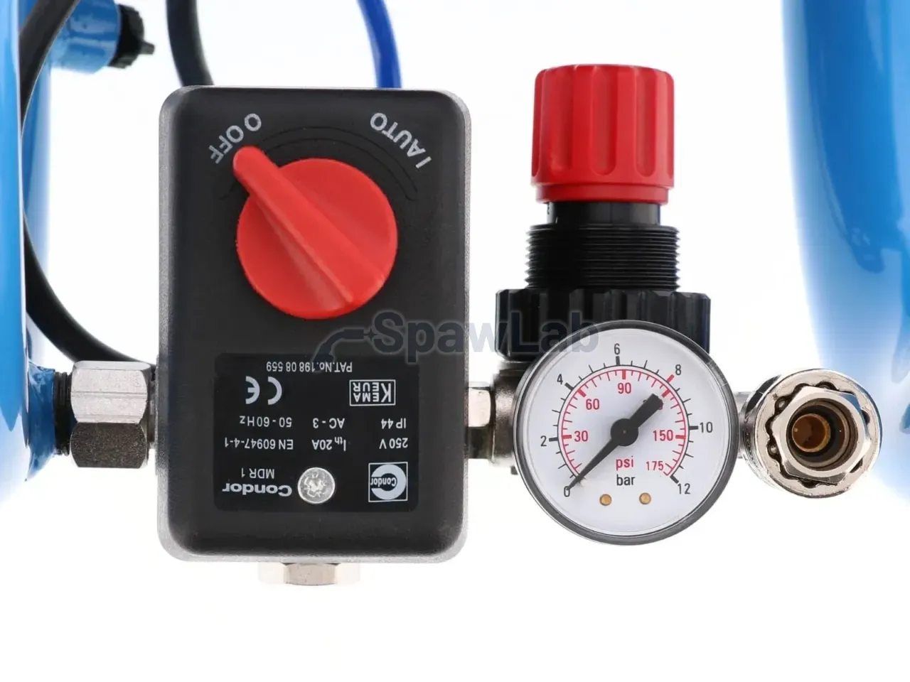 Airpress Small oil-free compressor twin-piston LMO 3-210 10 bar 0.7 HP/0.5 kW 125 l/min 3 l silent, photo 11
