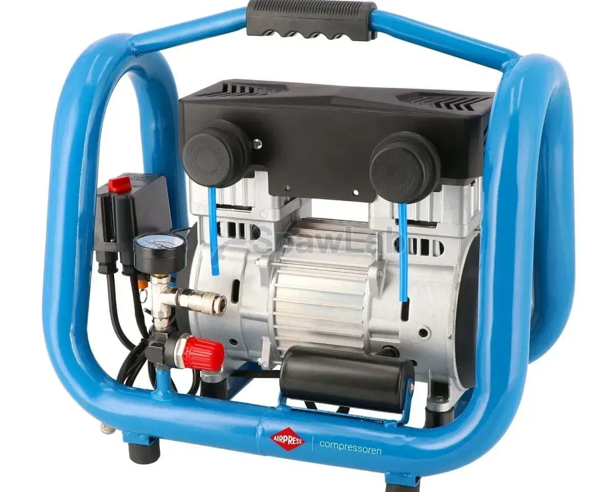 Airpress LMO 4-170 small quiet oil-free twin-piston compressor 10 bar 1.5 HP/1.1 kW 90 l/min 4 l, photo 2