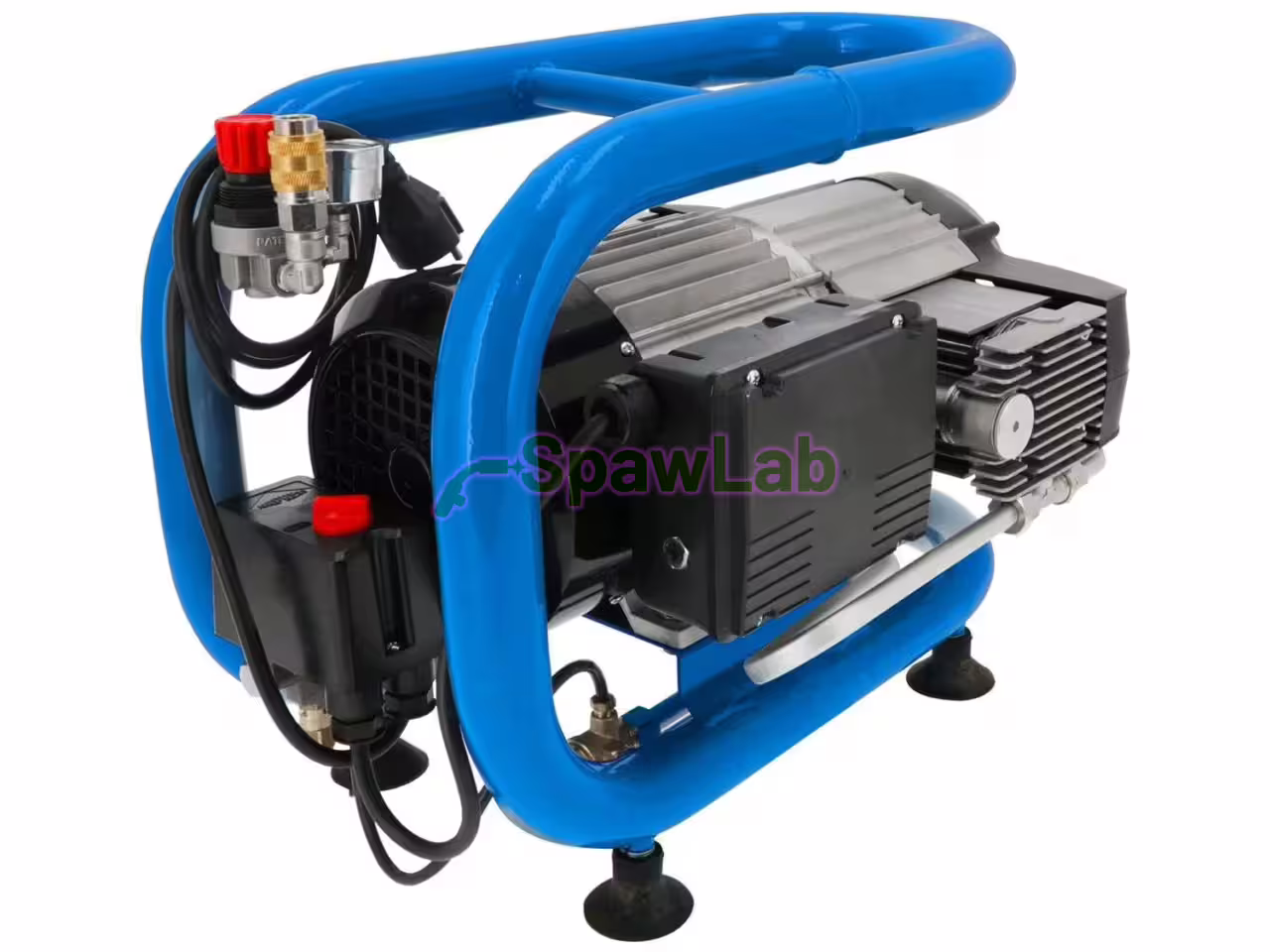Airpress LMO 4-300 kleiner ölfreier Zweikolbenkompressor 10 bar 2 PS/1,5 kW 230 l/min 4 l, Bild 3