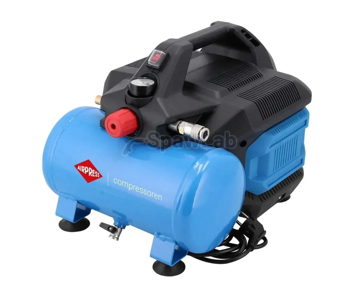 Airpress Mały kompresor bezolejowy dwutłokowy LMO 6-126 8 bar 1 KM/0.75 kW 88 l/min 6 l cichy