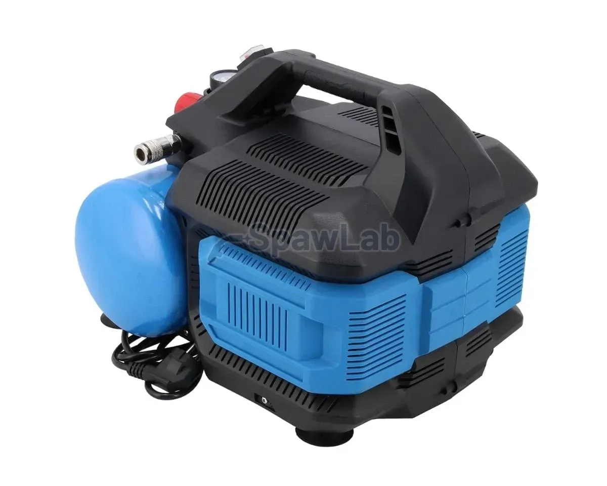 Airpress Mały kompresor bezolejowy dwutłokowy LMO 6-126 8 bar 1 KM/0.75 kW 88 l/min 6 l cichy, zdjęcie 3