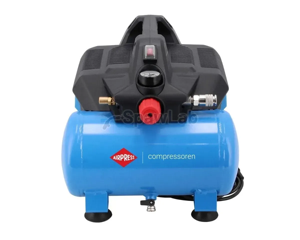 Airpress Mały kompresor bezolejowy dwutłokowy LMO 6-126 8 bar 1 KM/0.75 kW 88 l/min 6 l cichy, zdjęcie 7