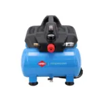 Airpress Mały kompresor bezolejowy dwutłokowy LMO 6-126 8 bar 1 KM/0.75 kW 88 l/min 6 l cichy, zdjęcie 7