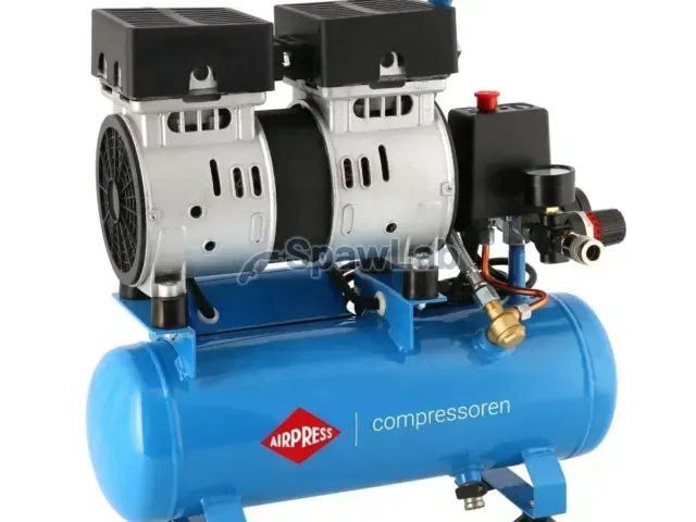Airpress L 6-105 small compressor 8 bar + kit with blow gun and air hose
