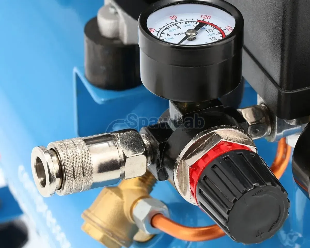 Airpress L 6-105 small compressor 8 bar + kit with blow gun and air hose, photo 10