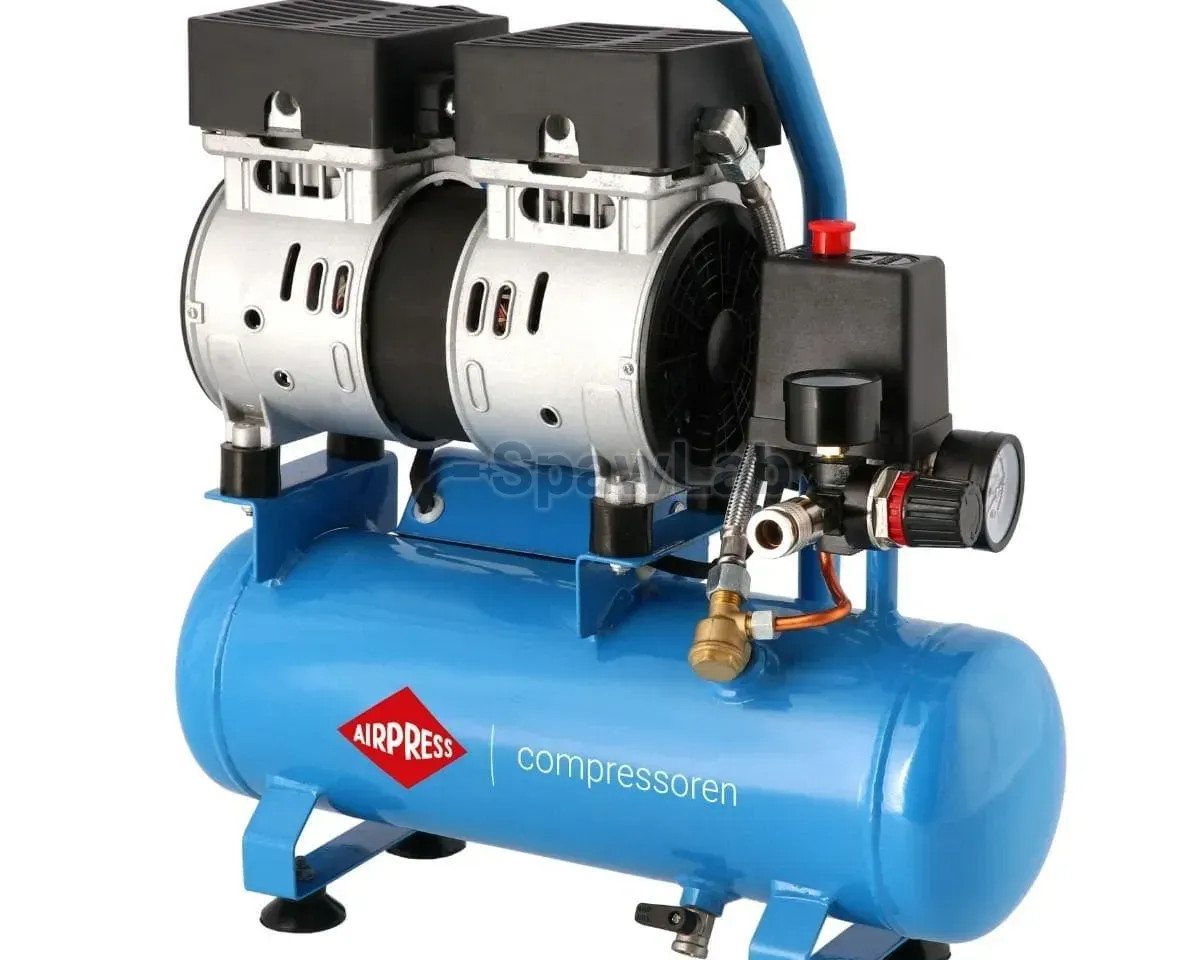 Airpress L 6-105 small compressor 8 bar + kit with blow gun and air hose, photo 2