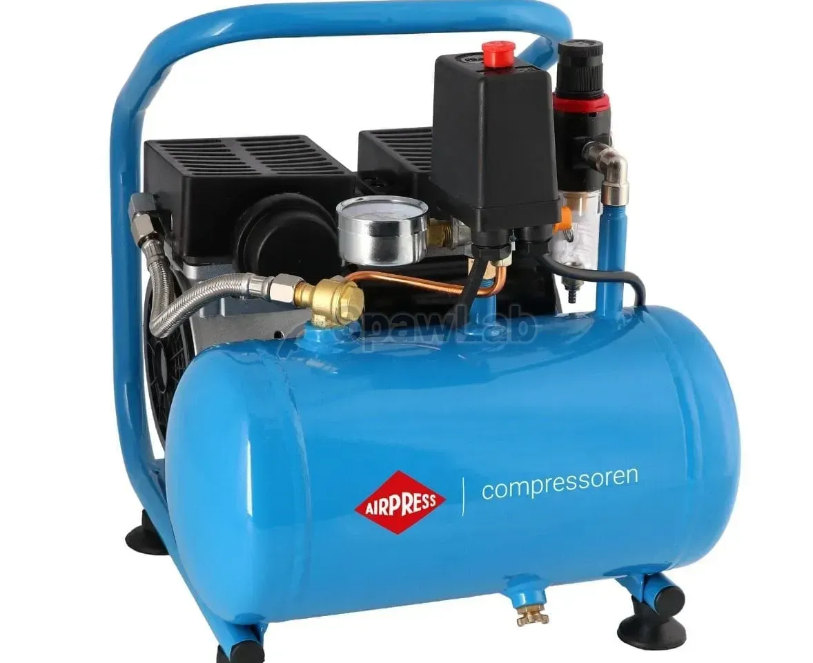 Airpress Klein Kompressor L 6-95 + Set Nagler und Schlauch pneumatisch
