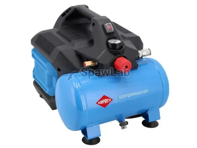 Airpress Mały kompresor LMO 6-126 + zestaw do sprawdzania szczelności instalacji