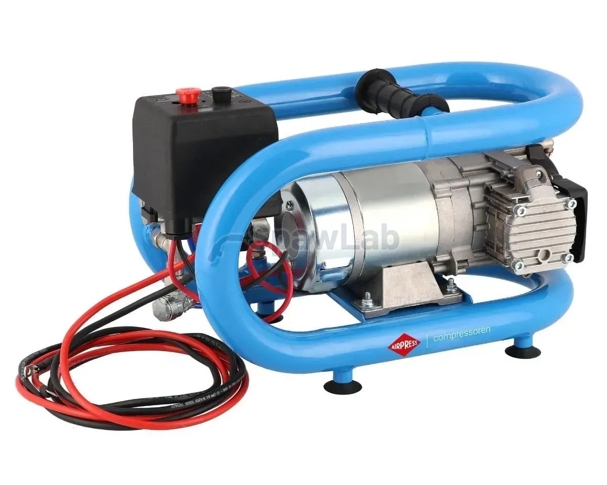 Airpress Mały kompresor samochodowy 12V LMO 3-190 8 bar 0.7 KM/0.5 kW 152 l/min 3 l bezolejowy dwutłokowy