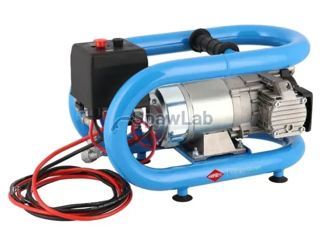 Airpress Mały kompresor samochodowy 12V LMO 3-190 8 bar 0.7 KM/0.5 kW 152 l/min 3 l bezolejowy dwutłokowy