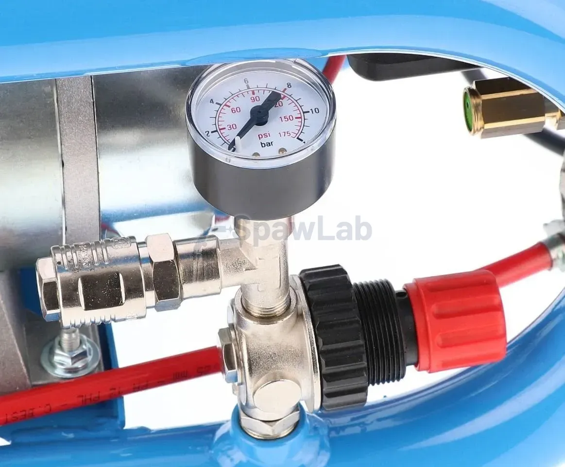 Airpress Mały kompresor samochodowy 12V LMO 3-190 8 bar 0.7 KM/0.5 kW 152 l/min 3 l bezolejowy dwutłokowy, zdjęcie 11