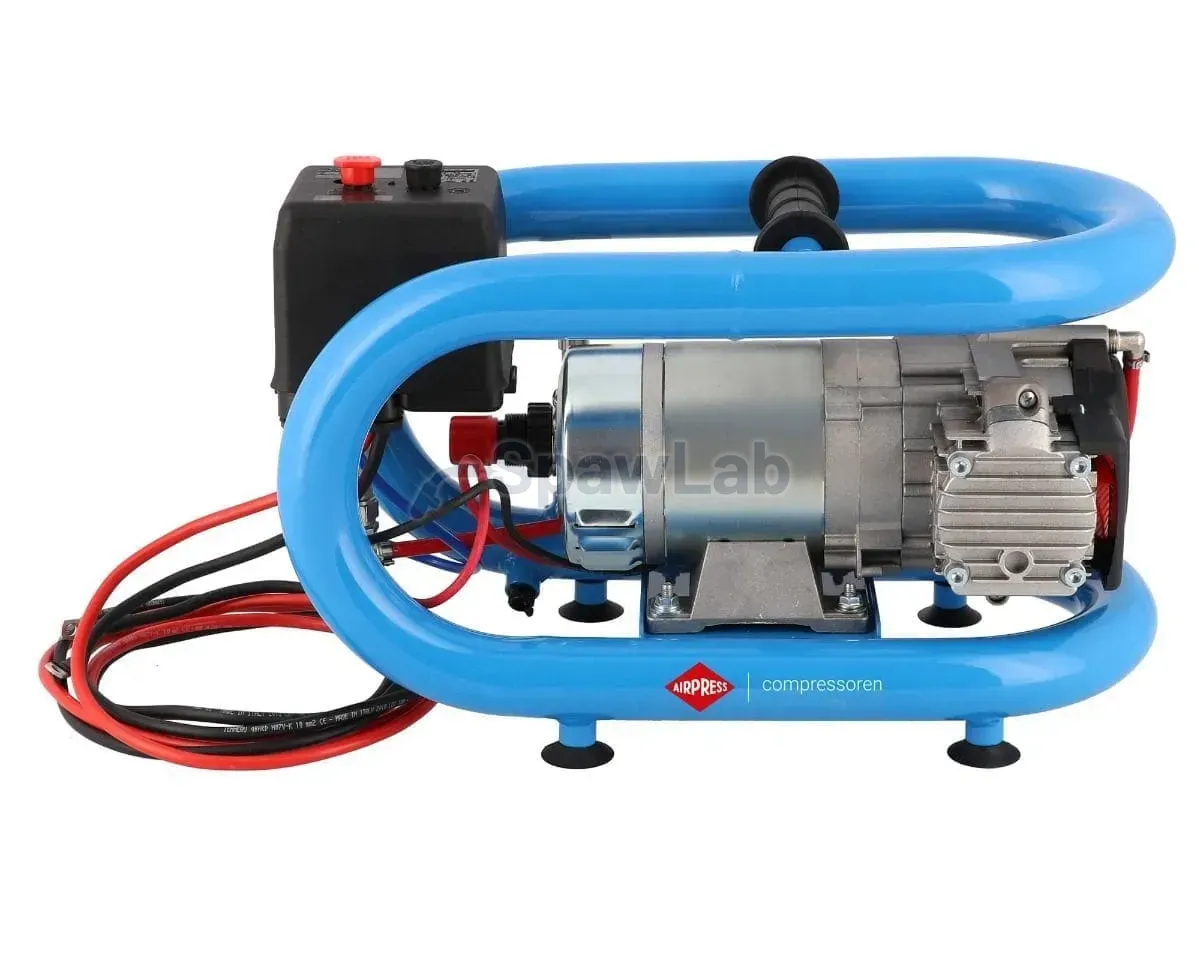 Airpress Mały kompresor samochodowy 12V LMO 3-190 8 bar 0.7 KM/0.5 kW 152 l/min 3 l bezolejowy dwutłokowy, zdjęcie 2
