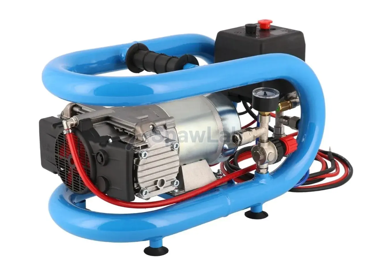 Airpress Mały kompresor samochodowy 12V LMO 3-190 8 bar 0.7 KM/0.5 kW 152 l/min 3 l bezolejowy dwutłokowy, zdjęcie 5
