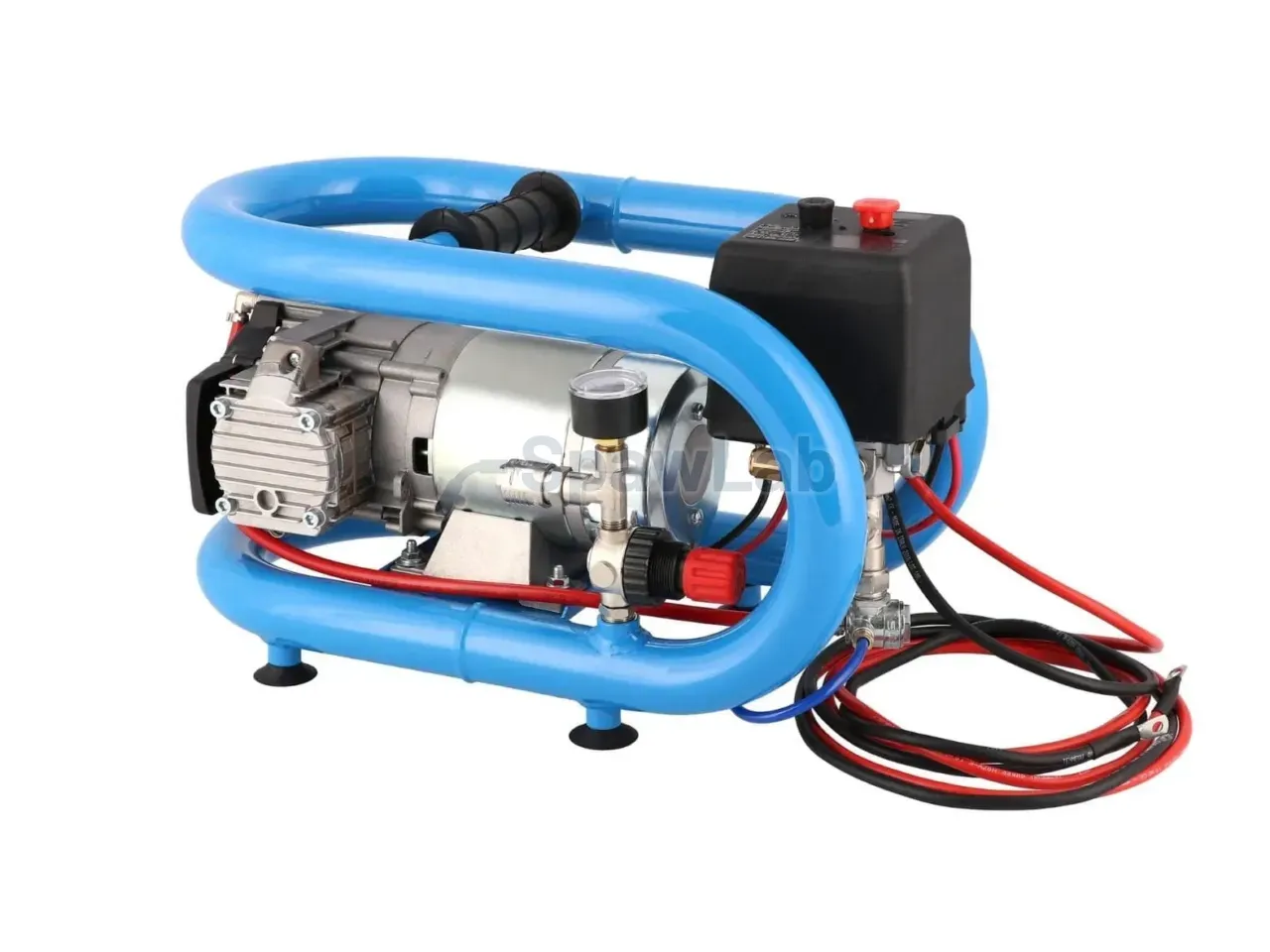 Airpress Mały kompresor samochodowy 12V LMO 3-190 8 bar 0.7 KM/0.5 kW 152 l/min 3 l bezolejowy dwutłokowy, zdjęcie 7