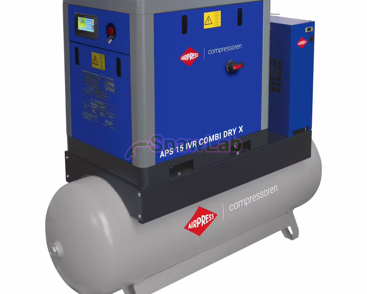 Airpress Schraubenkompressor APS 15 IVR Combi Dry X 10 bar 15 PS/11 kW 630-1680 l/min 500 l