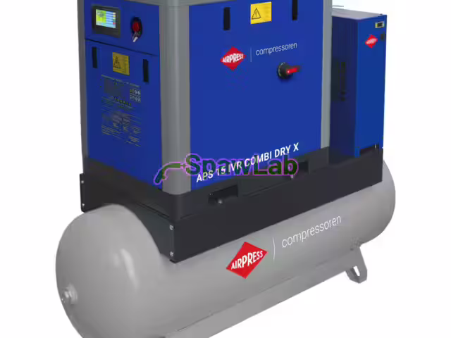Airpress Screw compressor APS 15 IVR Combi Dry X 10 bar 15 HP/11 kW 630-1680 l/min 500 l