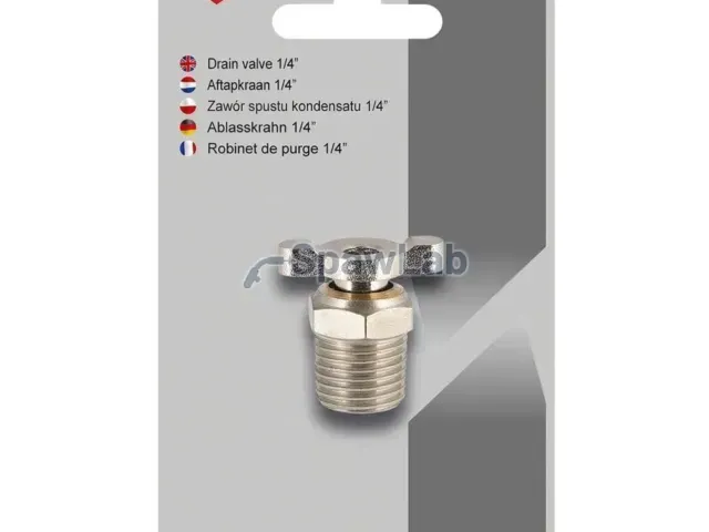 Airpress Kondensatablassventil 1/4" (für Kompressoren 24l)