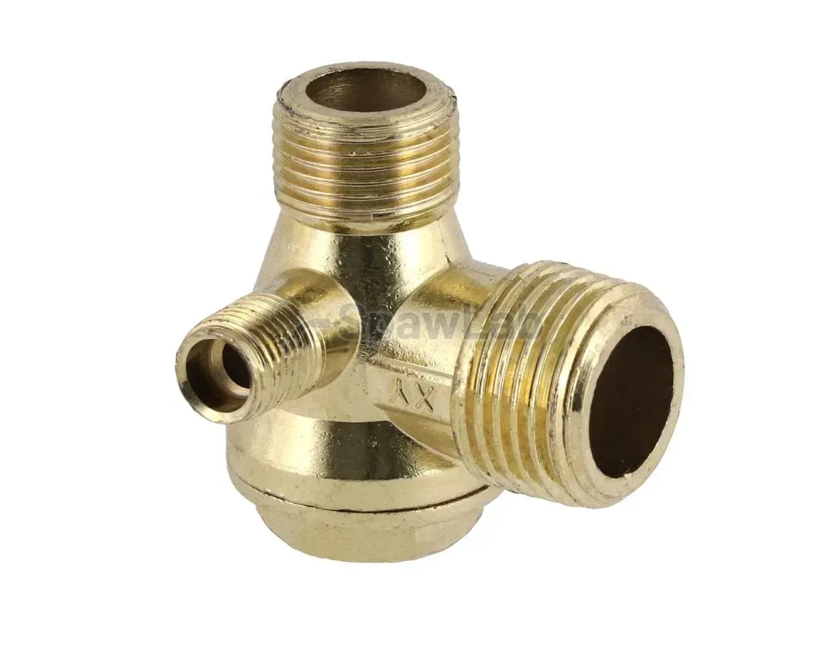 Airpress Rückschlagventil für Kompressor 1/2" x 3/8" x 1/8" (für Modelle 24l, 50l,100l), Bild 2