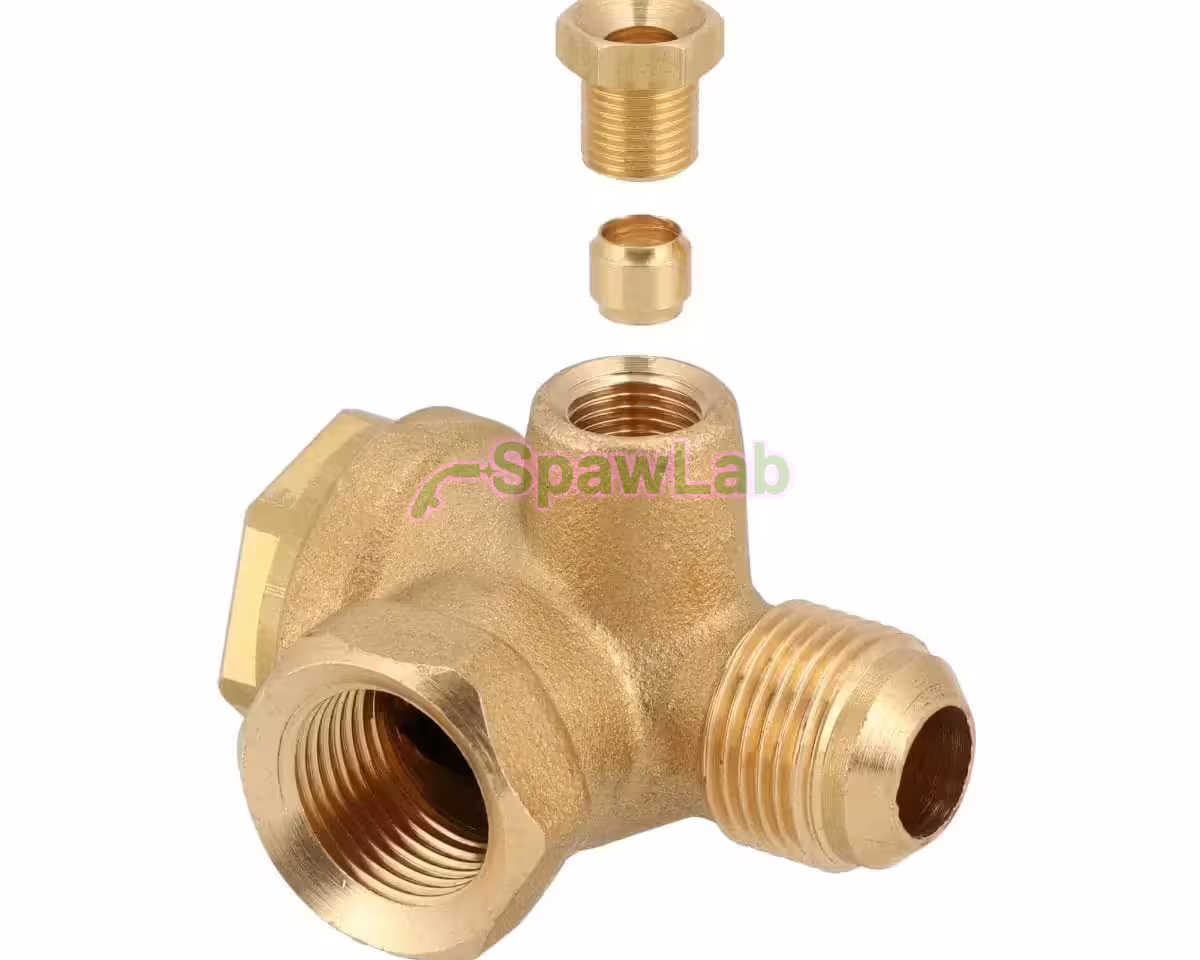 Airpress Rückschlagventil für Kompressor 3/8" x 3/8" x 1/8" - Winkel, Bild 3