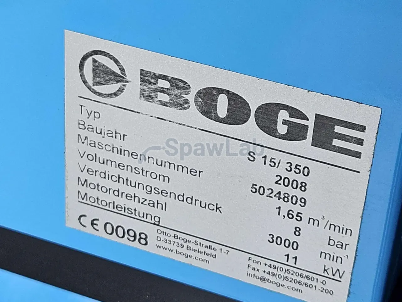 Boge S 15/350, gebrauchter Schraubenkompressor, Bild 8