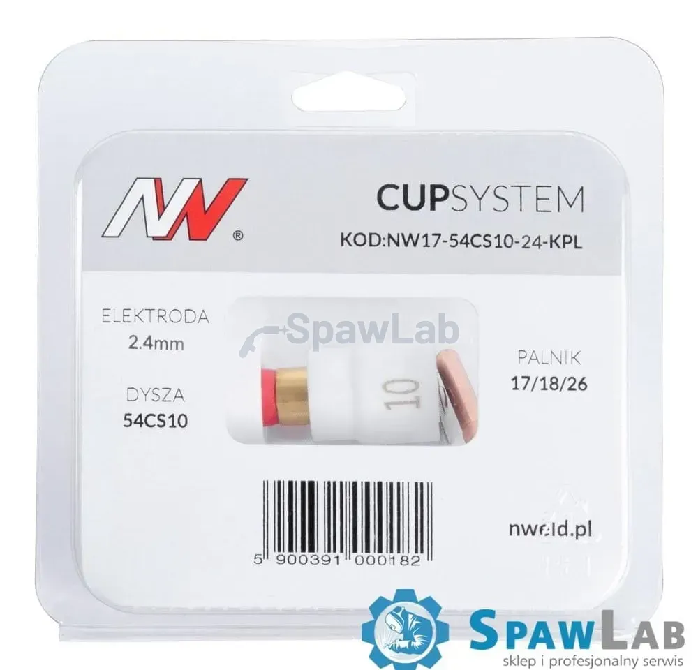 CUPSystem kit 17/18/26 with cup gas nozzle #10 [for 2.4 electrode]
