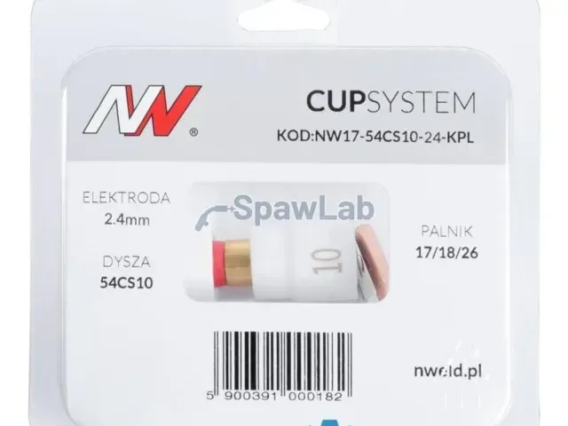 CUPSYSTEM - zestaw 17/18/26 dysza kielich #10 [na elektrodę 2.4]
