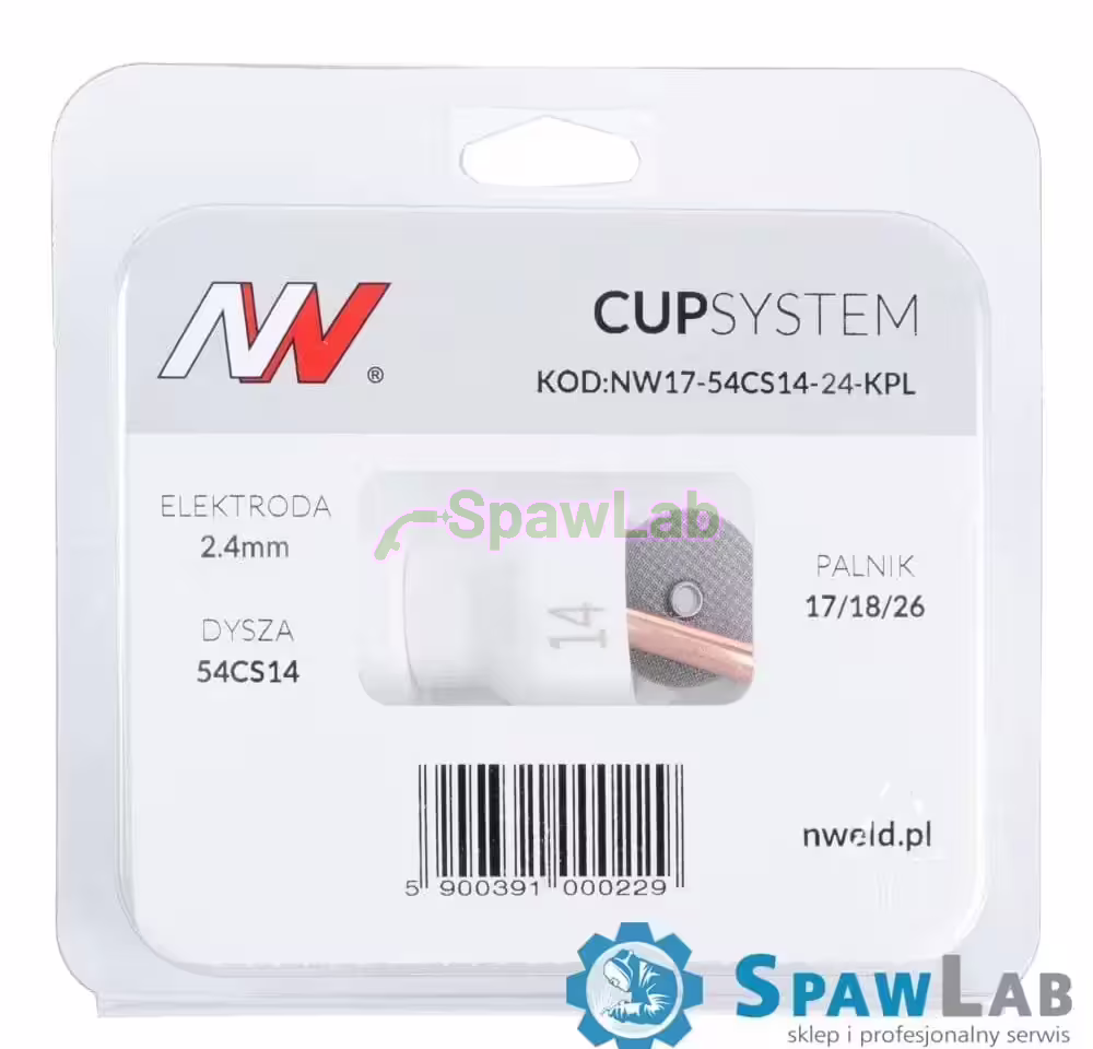 CUPSystem kit 17/18/26 with cup gas nozzle #14 [for 2.4 electrode]