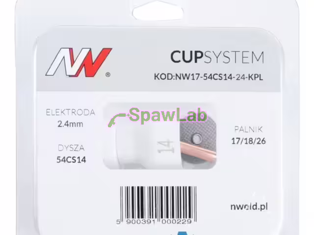 CUPSystem kit 17/18/26 with cup gas nozzle #14 [for 2.4 electrode]