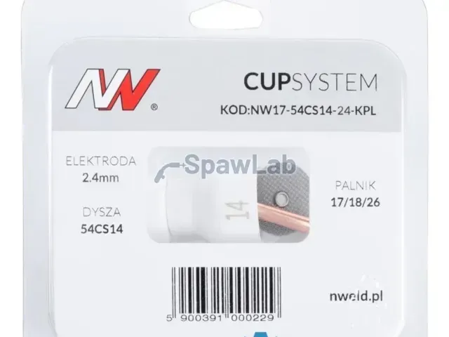 CUPSYSTEM - zestaw 17/18/26 dysza kielich #14 [na elektrodę 2.4]