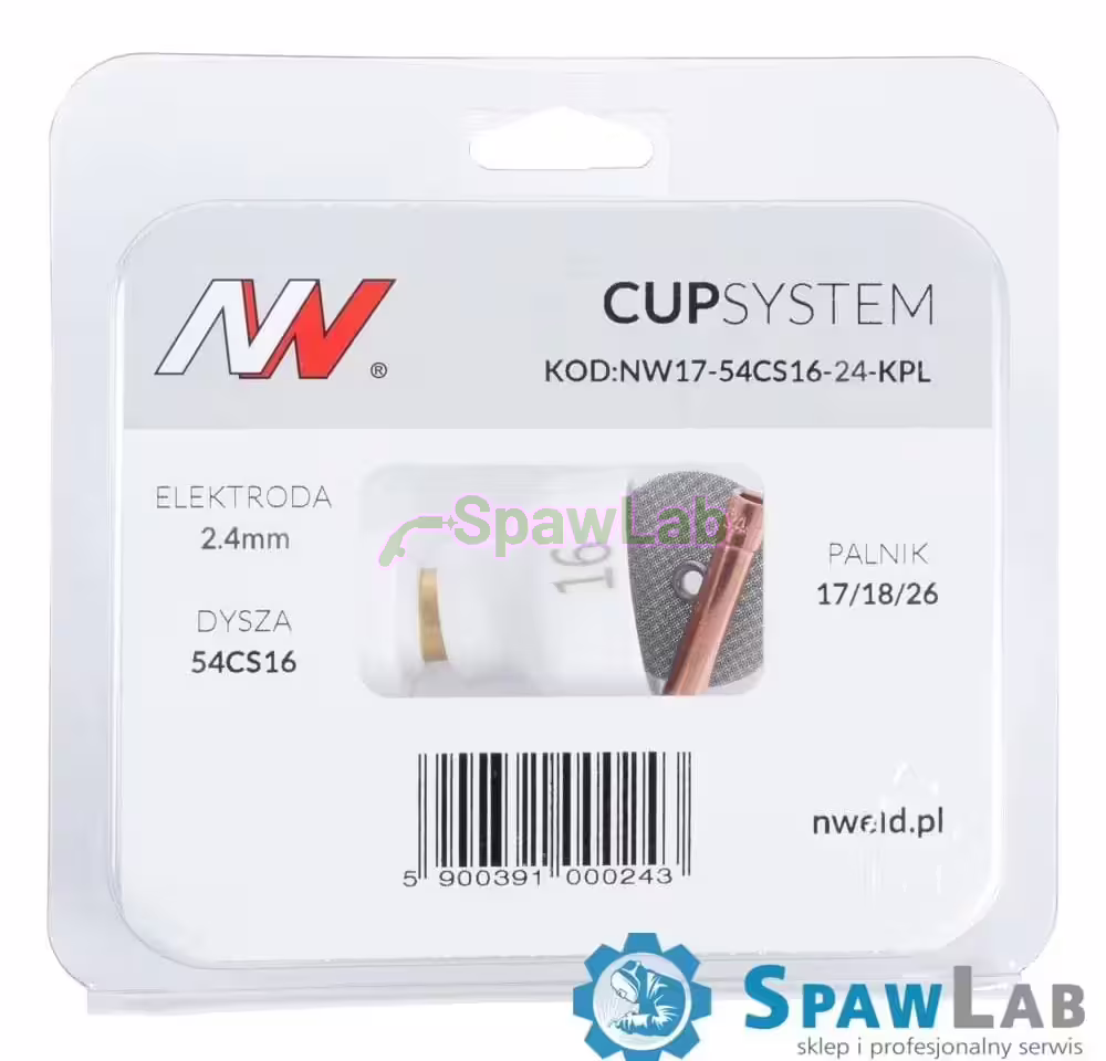 CUPSystem kit 17/18/26 with cup gas nozzle #16 [for 2.4 electrode]