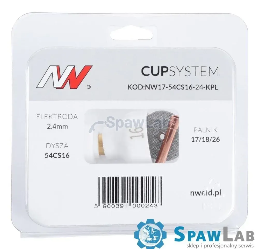 CUPSystem Set 17/18/26 mit Kelchgasdüse #16 [für Elektrode 2.4]