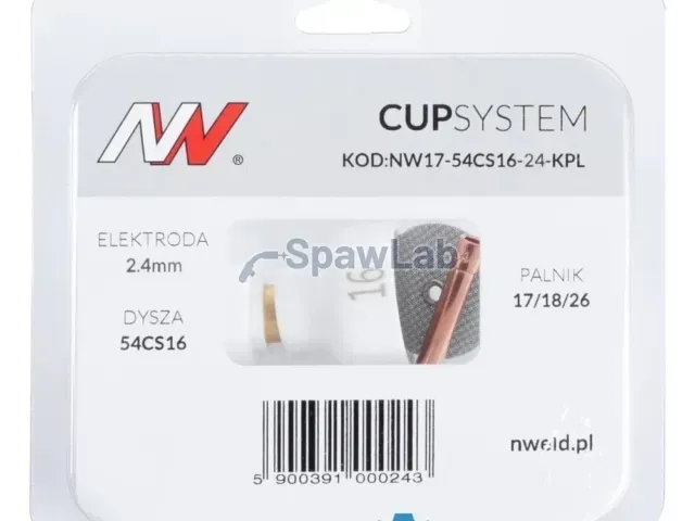 CUPSYSTEM - zestaw 17/18/26 dysza kielich #16 [na elektrodę 2.4]