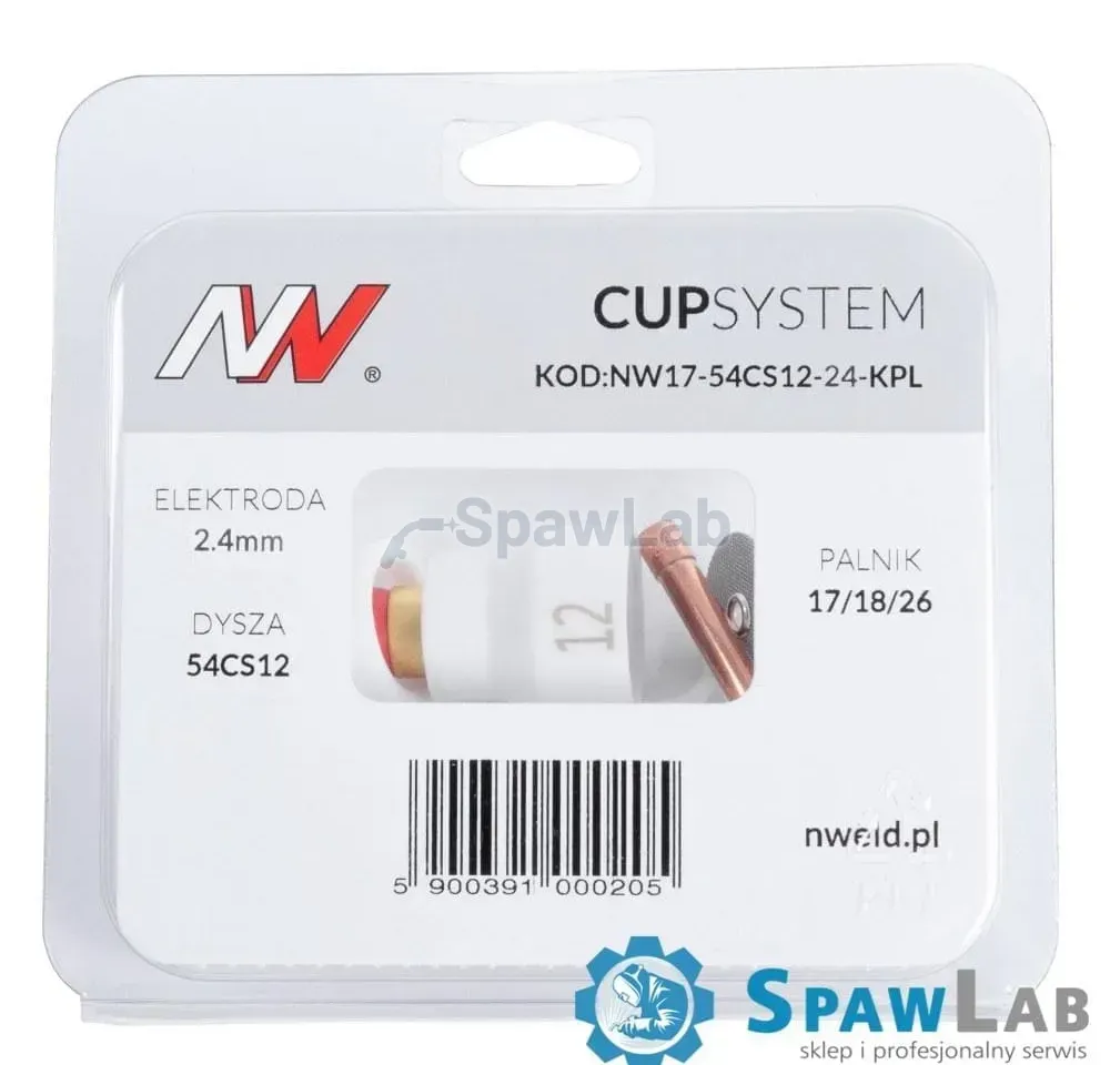 CUPSystem kit 17/18/26 with cup gas nozzle #12 [for 2.4 electrode]