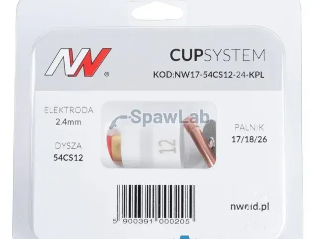 CUPSYSTEM - zestaw 17/18/26 dysza kielich #12 [na elektrodę 2.4]