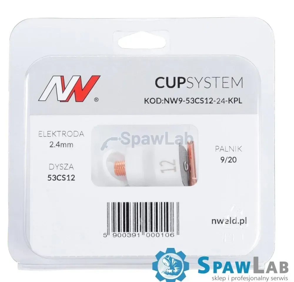 CUPSYSTEM - zestaw 9/20 dysza kielich #12 [na elektrodę 2.4]