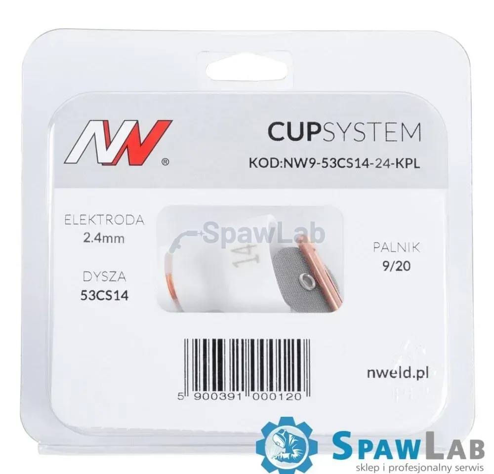 CUPSYSTEM - zestaw 9/20 dysza kielich #14 [na elektrodę 2.4]