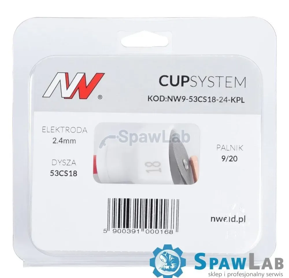 CUPSYSTEM - zestaw 9/20 dysza kielich #18 [na elektrodę 2.4]