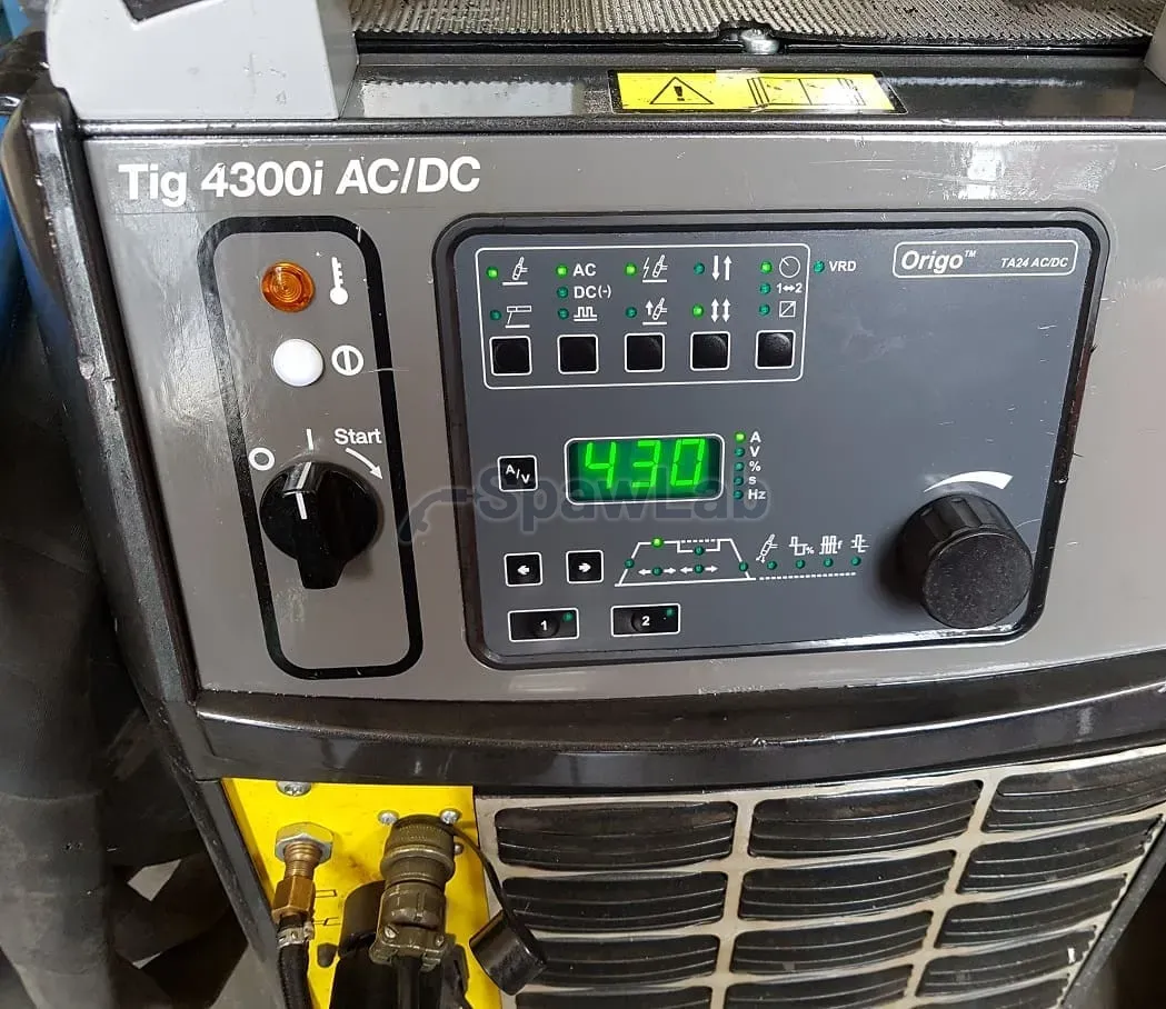 ESAB Origo Tig 4300iw AC/DC, gebrauchtes WIG-Schweißgerät, Bild 12