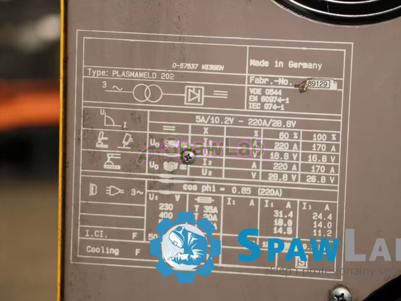 ESAB Plasmaweld 202 200A, used plasma welding station, photo 7