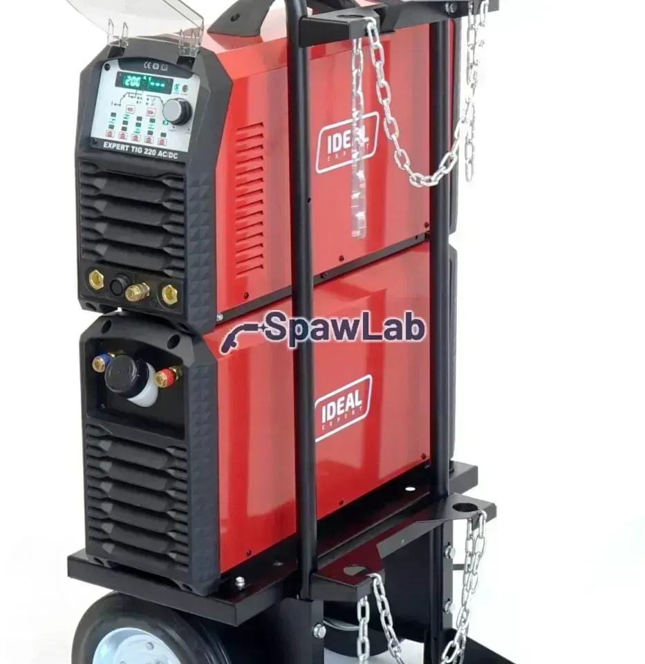 Ideal Expert TIG 220 AC/DC Pulse in +Kühlgerät, Fahrwagen