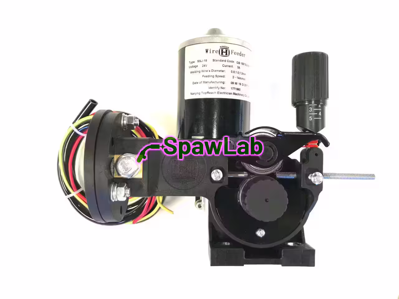Ideal wire feed unit with motor and EURO socket