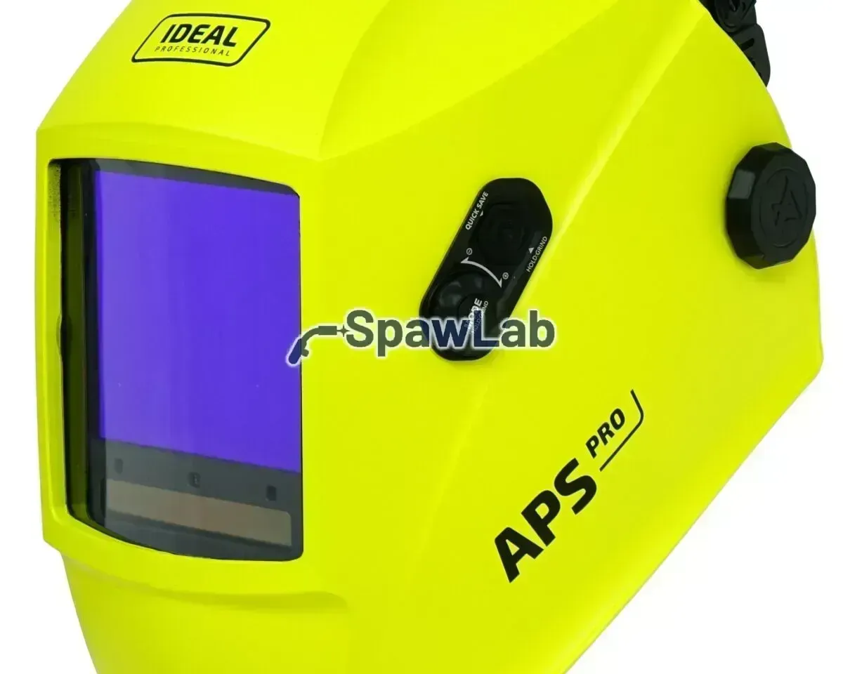 Ideal Auto-darkening helmet APS Pro 999D-AMS+ YELLOW MATT TrueColour