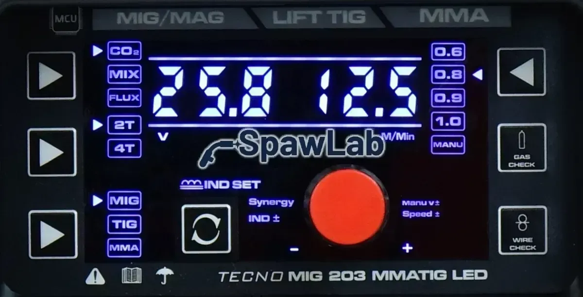 Ideal Tecno MIG 203 LED MIG/TIG/MMA Synergic + TIG ACX, photo 4
