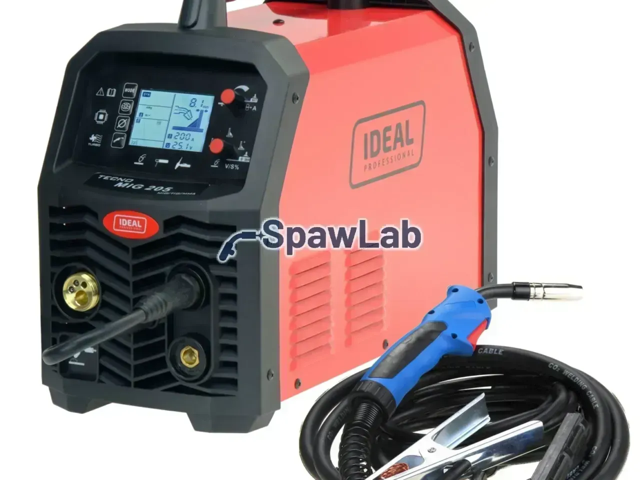 Ideal Tecno MIG 205 LCD MIG/TIG/MMA Synergic 4x4